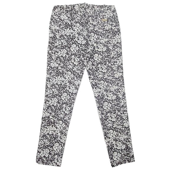 Michael Kors Pants Women’s Sz 2 Chocolate White Floral Stretch Comfort $110 - Picture 14 of 14